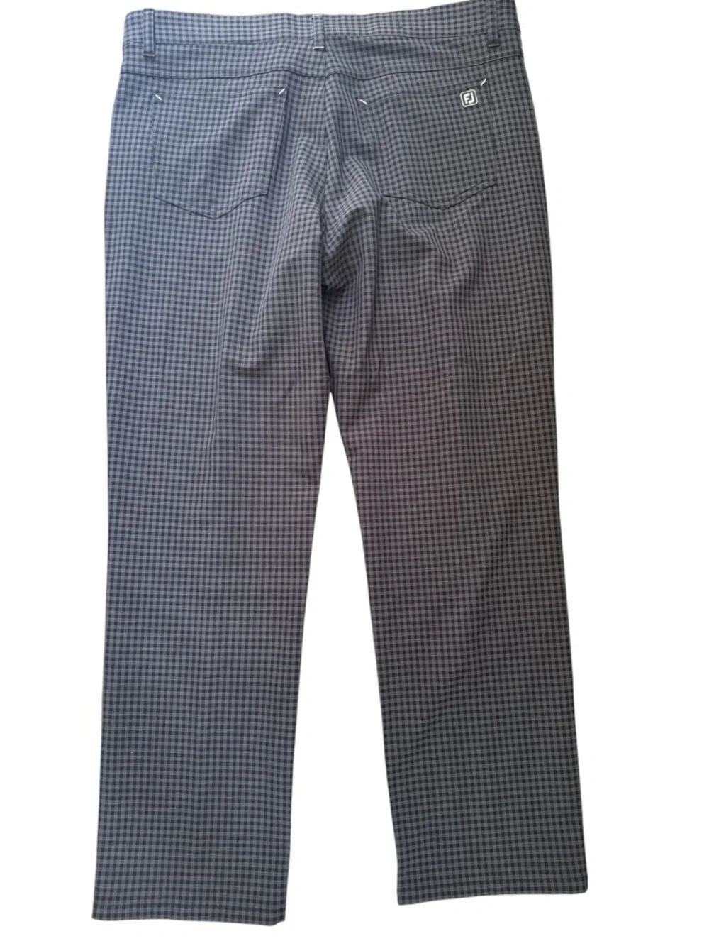 Foot Joy Golf Pants Black And Gray Plaid Size 36x30